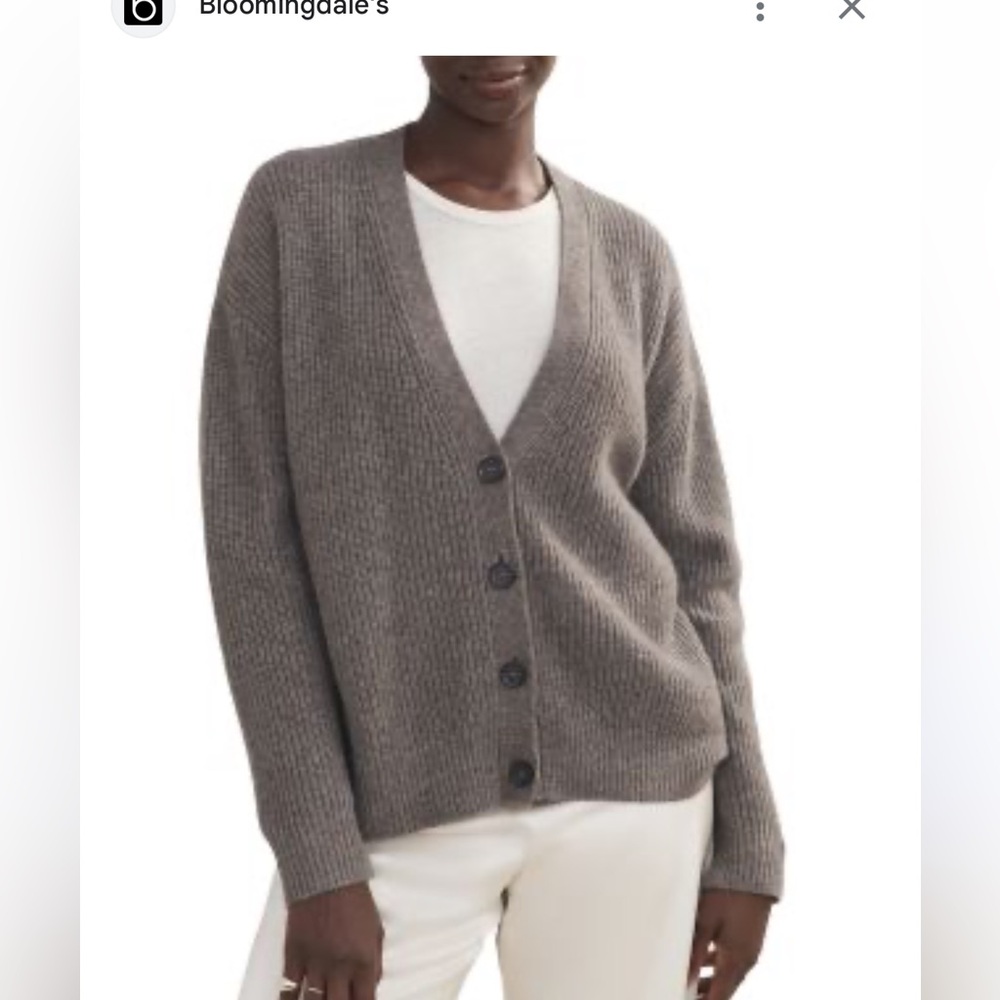 Jenni Kayne Cropped Cashmere Cardigan – Gray, XS